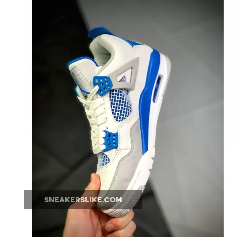 Military Blue Jordan 4 Release Date Air Jordan Retro 4 White/Military Blue-Neutral Grey