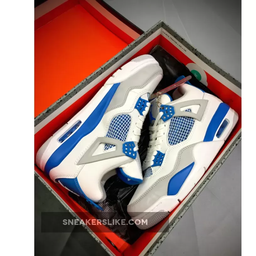 Military Blue Jordan 4 Release Date Air Jordan Retro 4 White/Military Blue-Neutral Grey