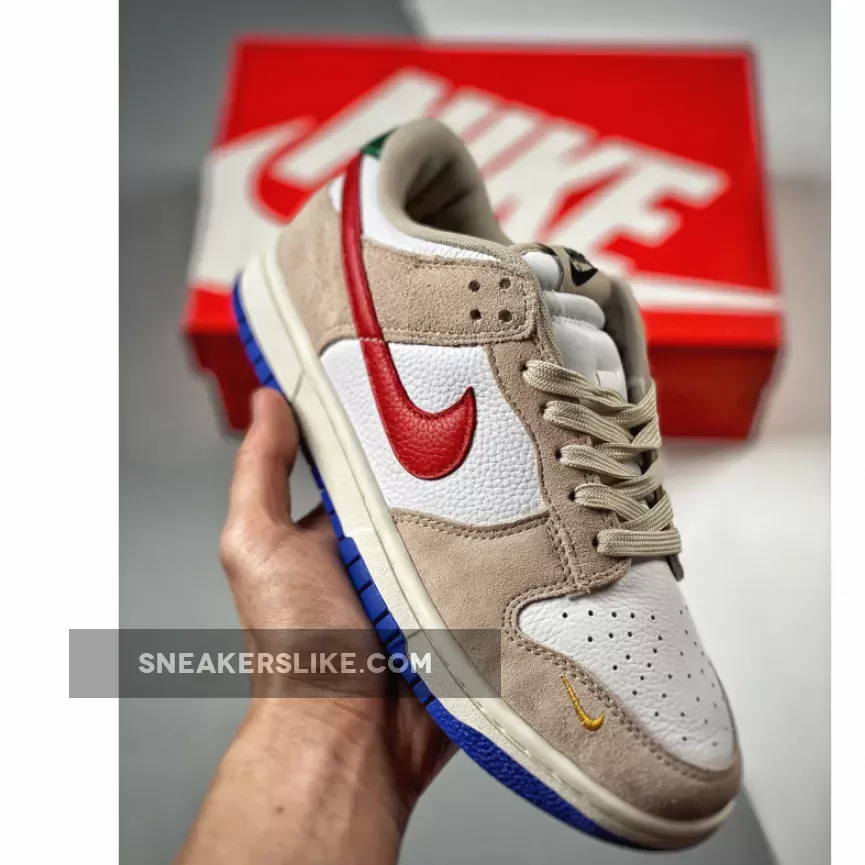 Nike Dunk Low Light Iron Ore/University Red/White DV3497-001 Nike Dunk Low 'light Iron Ore Mens