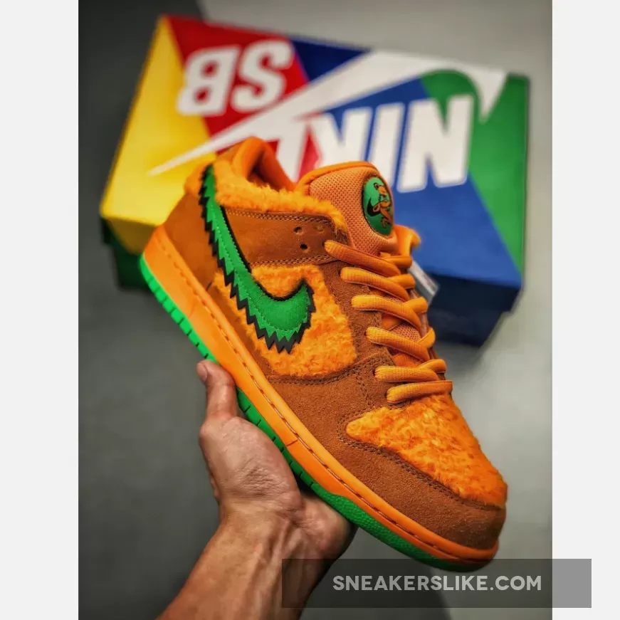 Grateful Dead Nike SB Dunk Low Orange Bear #nike sb grateful dead orange