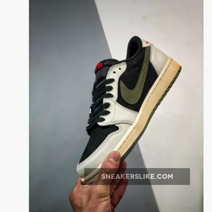 Travis Scott x Air Jordan 1 Low OG Olive DZ4137-106 travis scott jordan 1 lows