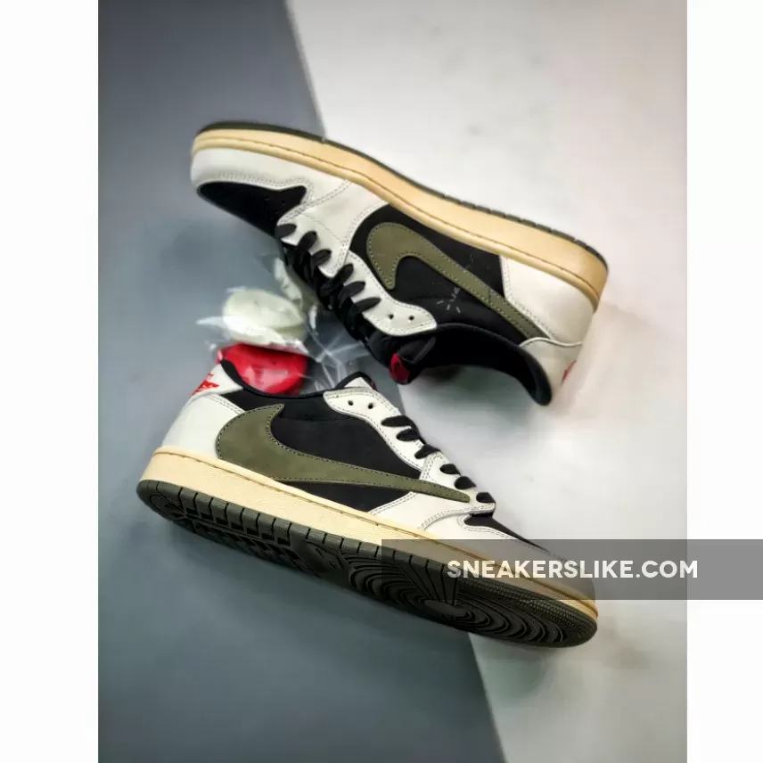 Travis Scott x Air Jordan 1 Low OG Olive DZ4137-106 travis scott jordan 1 lows