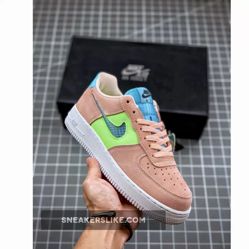 Nike Air Force 1 07 SE Washed Coral Ghost Green For Womens CJ1647-600 Outlet