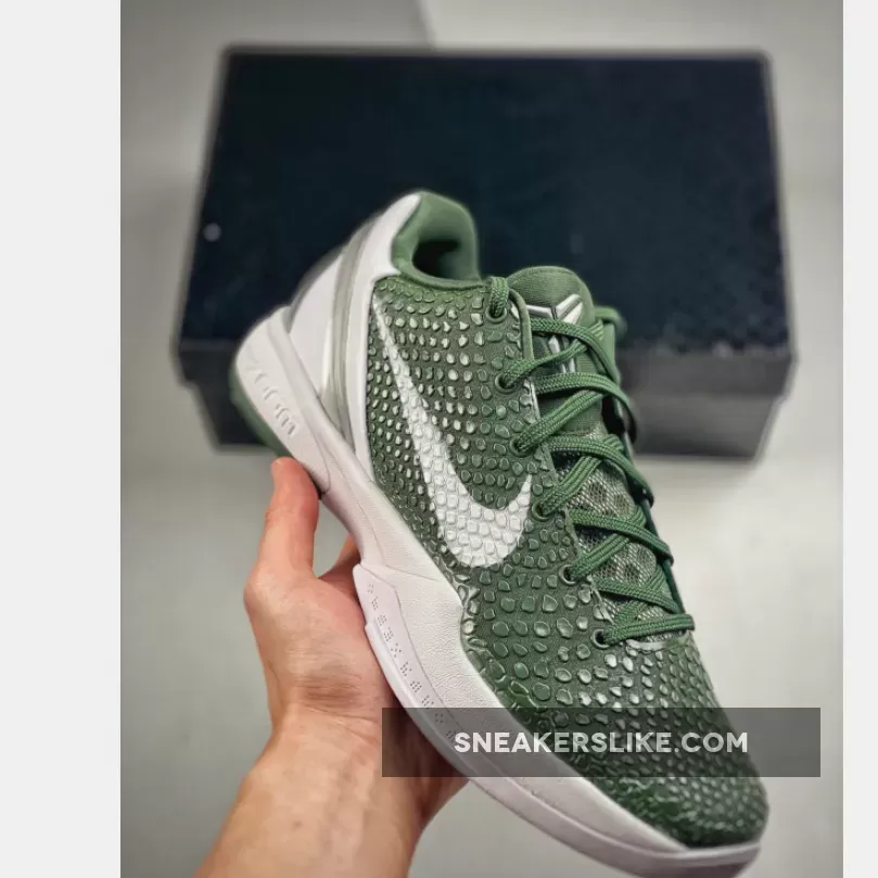 Nike Kobe 6 PE Green White White Kobe Basketball Shoes