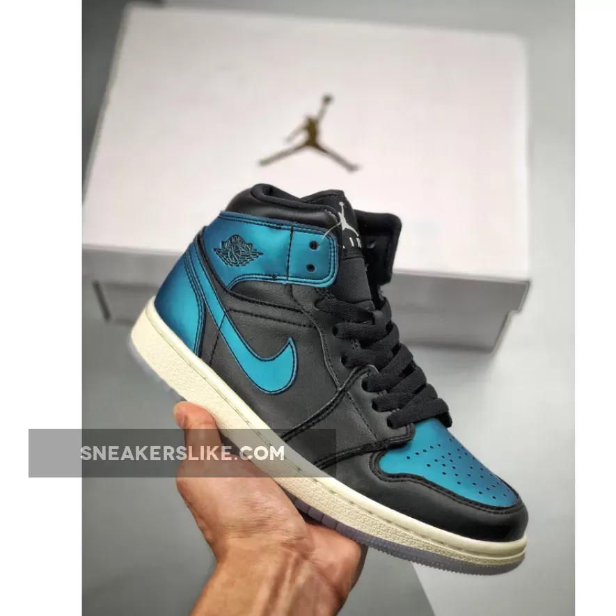 Jordan 1 Mid Metallic Turquoise BQ6472-009 / jordan 1 mid turquoise