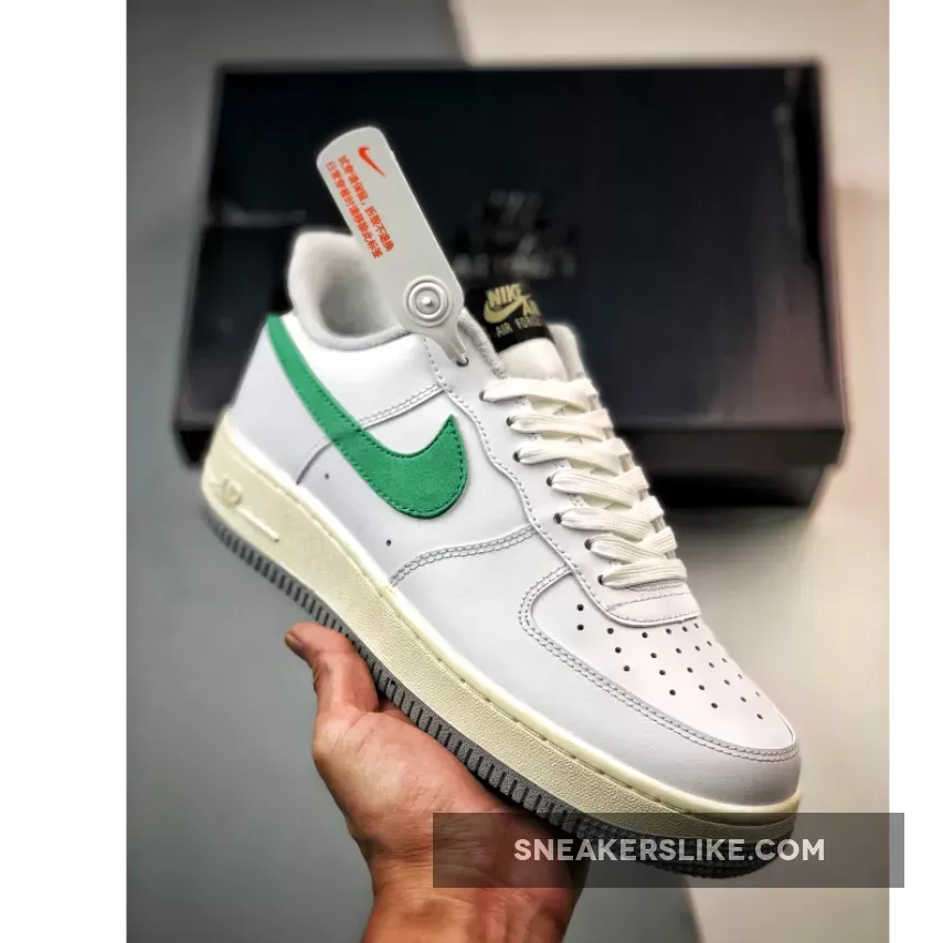 Nike Air Force 1 Low White/Malachite-Black-Citron Tint #air force malachite