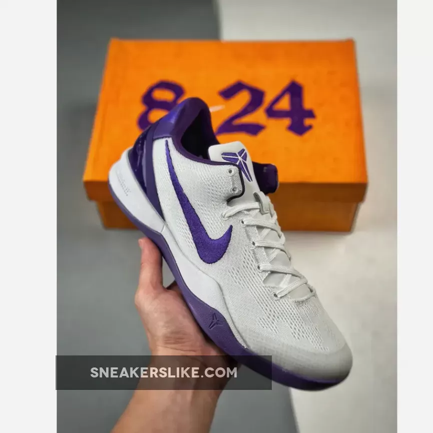 Nike Kobe 8 White/Court Purple To Buy FQ3549-100