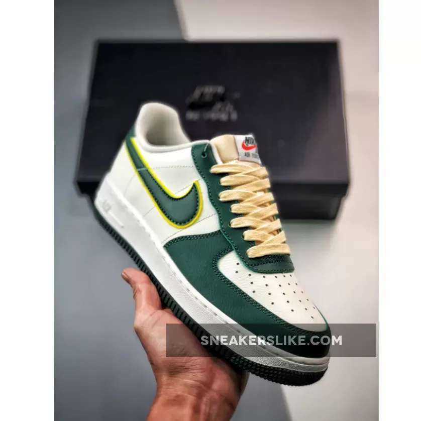 Nike Air Force 1 Low Sail/Noble Green-Opti Yellow FD0341-133 #air force 1 noble green