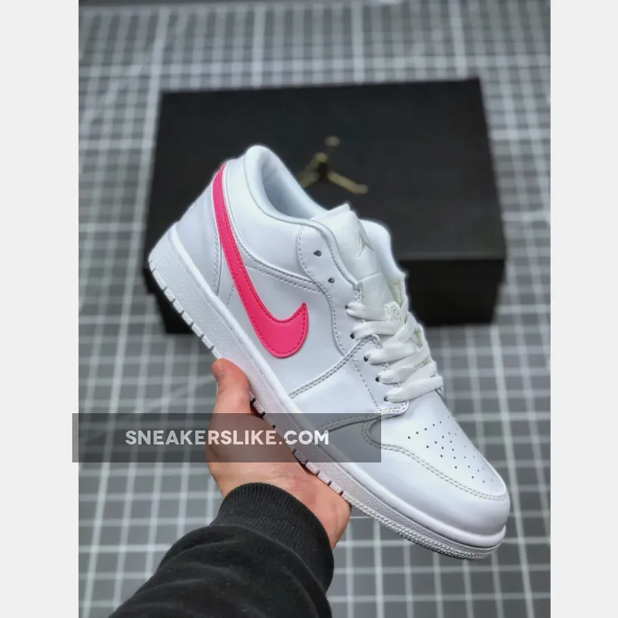 Air Jordan 1 Low White Multi-Color Swoosh CW7033-100 Multicolor Jordan 1 Low