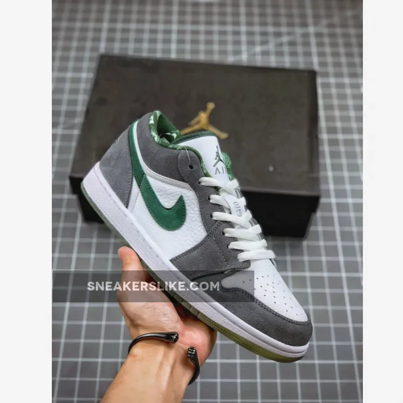 Air Jordan 1 Low 'North Side' White/Dark Forest-Light Graphite jordan 1 low northside