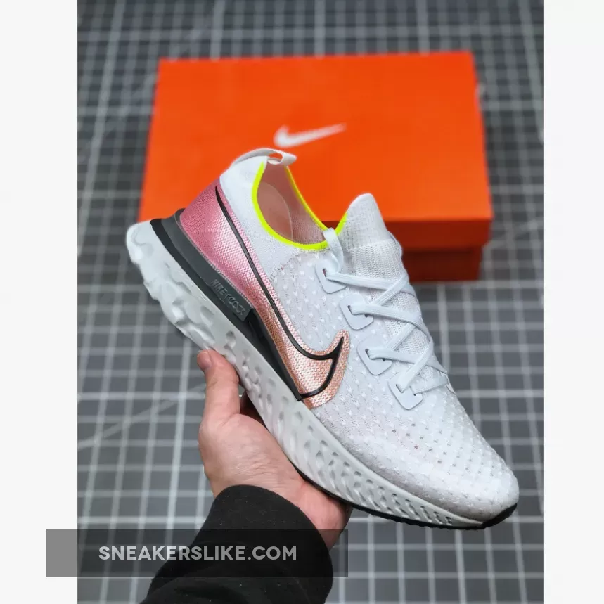 Nike React Infinity Run Platinum Tint/Black-Pink Blast CD4371-004 For Sale