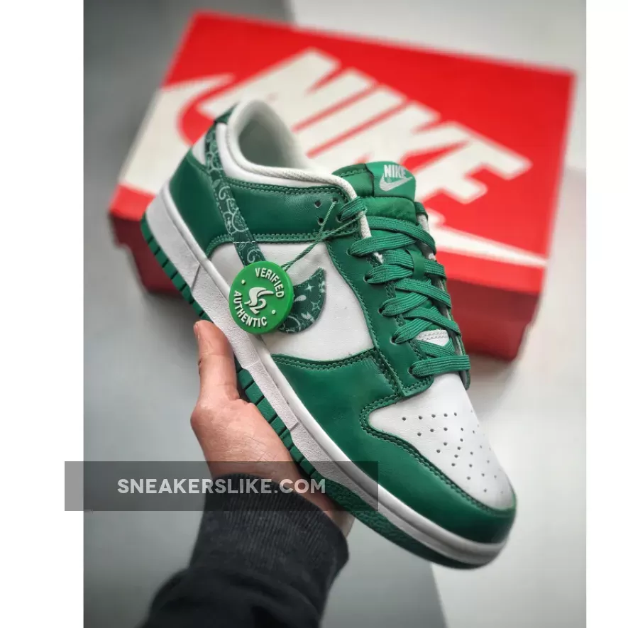 Nike Dunk Low Green Paisley For Womens DH4401-102 / nike dunk green paisley