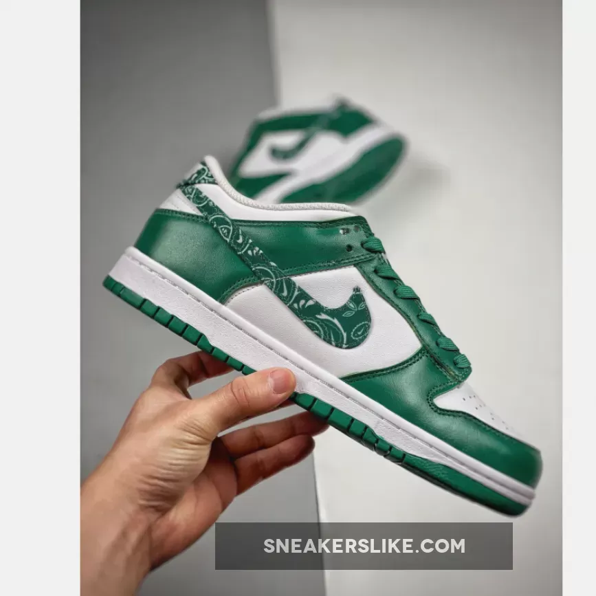 Nike Dunk Low Green Paisley For Womens DH4401-102 / nike dunk green paisley