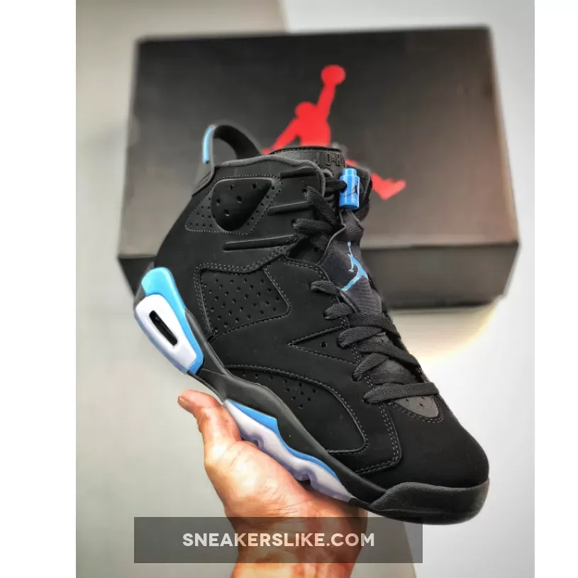 Air Jordan 6 'UNC' Black/University Blue 384664-006 - jordan 6 unc goat