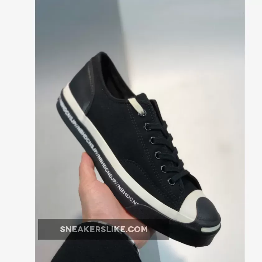 Converse X NEIGHBORHOOD Jack Purcell Unisex Black/Egret 165604C New Releases