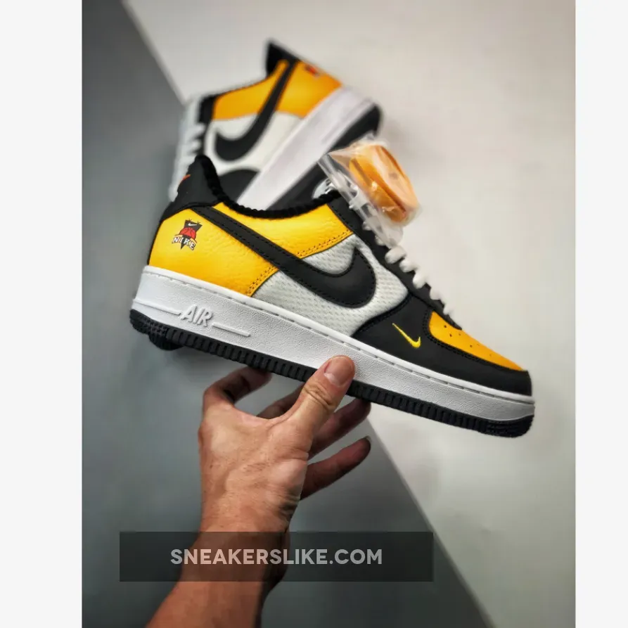 Nike Air Force 1 'Jersey Mesh' White/Gold-Black DQ7779-700 Air Force 1 Mesh