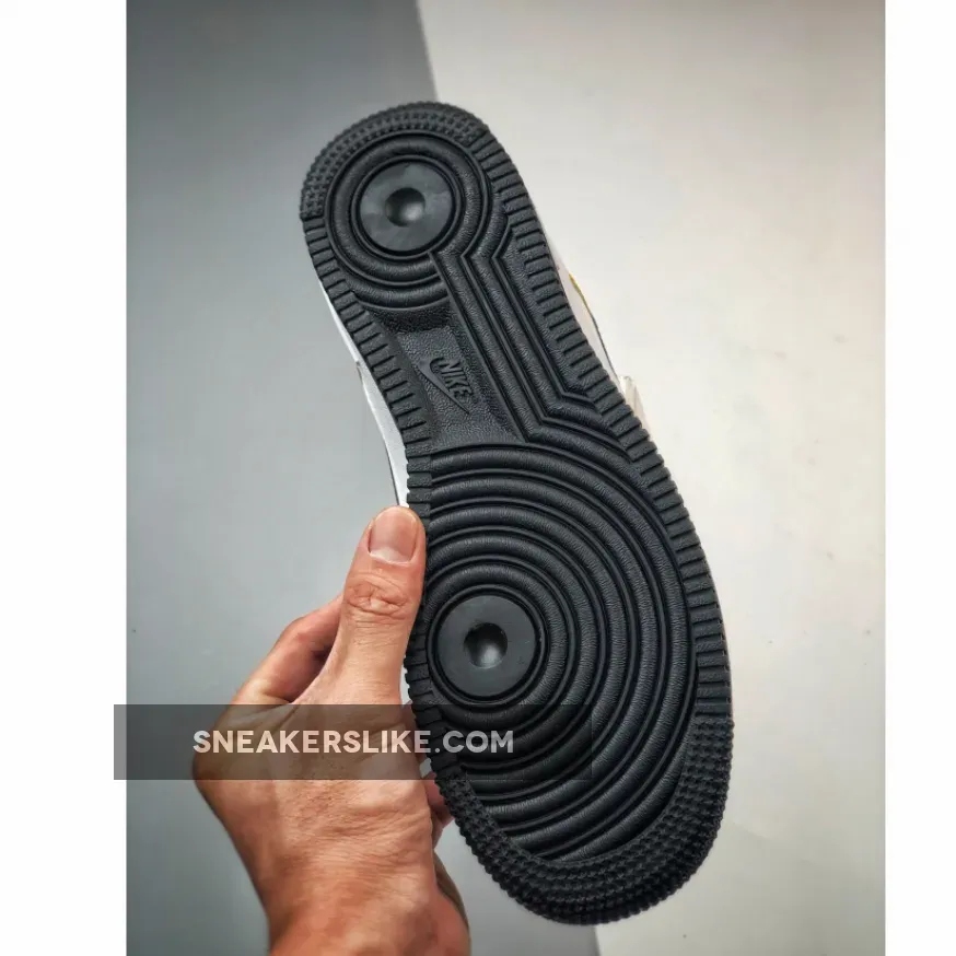 Nike Air Force 1 'Jersey Mesh' White/Gold-Black DQ7779-700 Air Force 1 Mesh