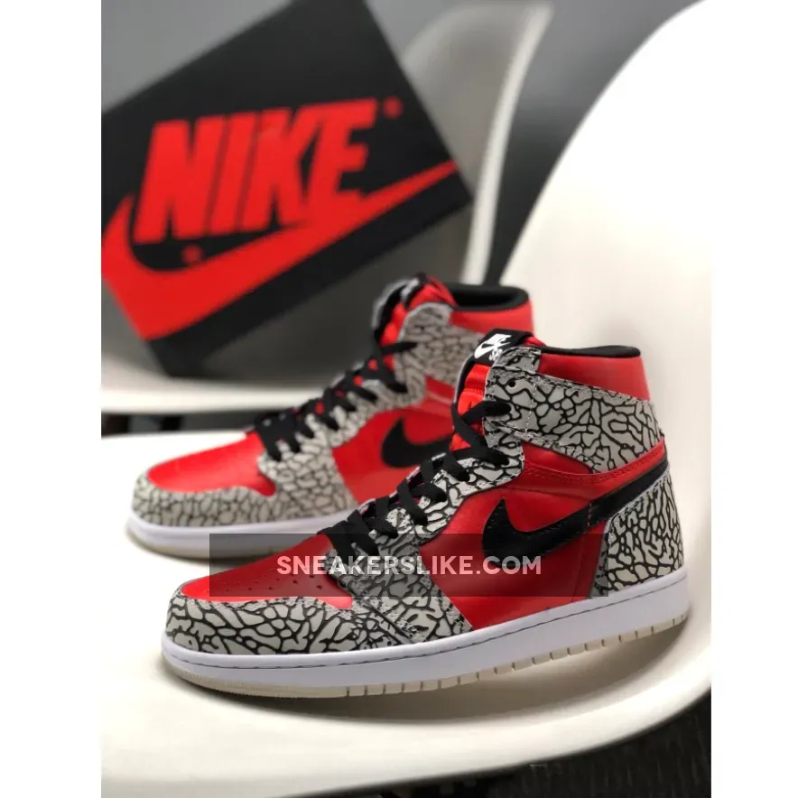 BespokeIND x Air Jordan 1 "Red Cement" Custom