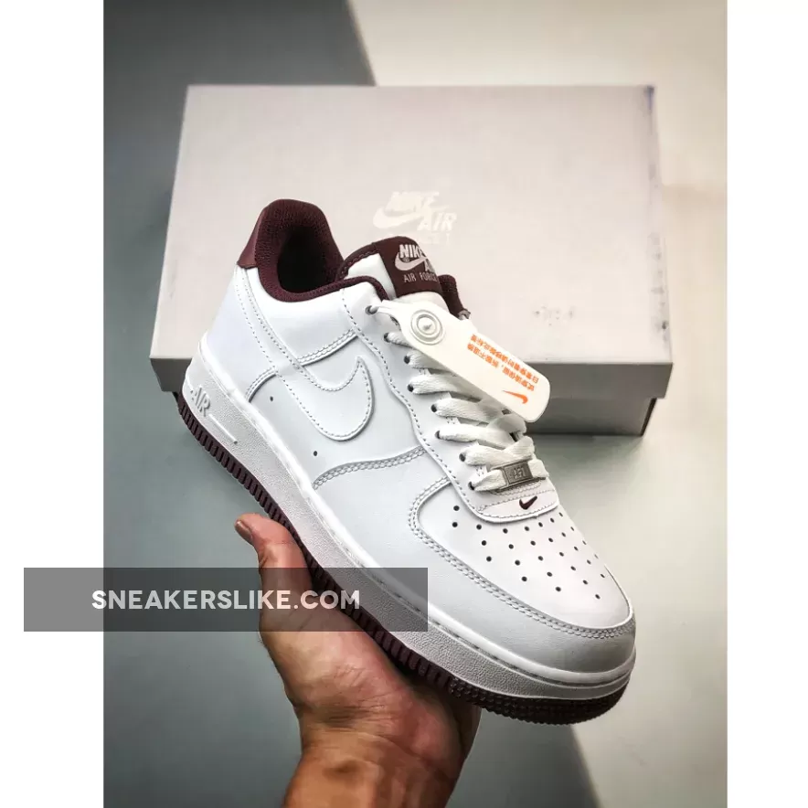 Nike Air Force 1 Low White Dark Beetroot DH7561-106 Beetroot Air Force 1