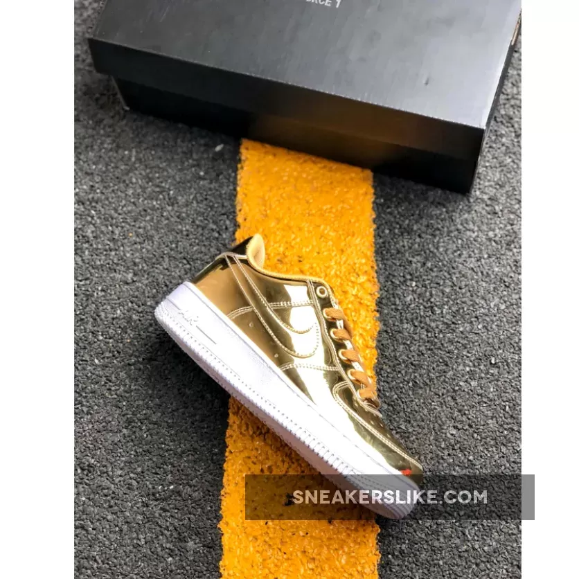 Nike Air Force 1 SP 'Liquid Gold' Metallic Gold/Club Gold/White CG6566-700 Online