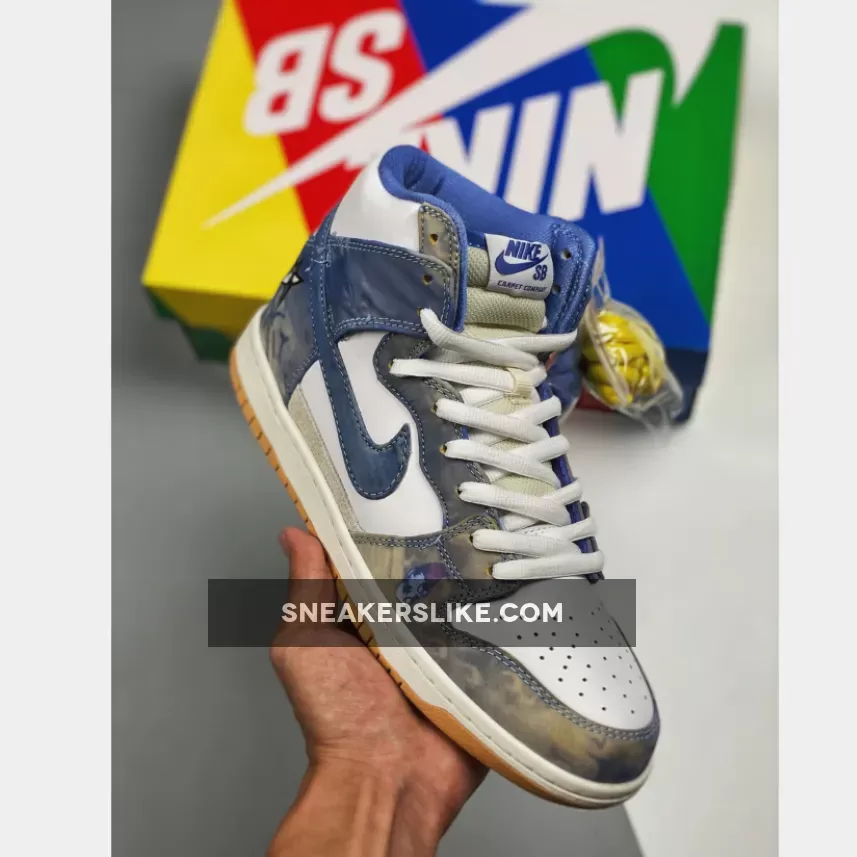 Carpet Company x Nike SB Dunk High 'Royal Pulse' CV1677-100 / nike sb dunk high carpet company