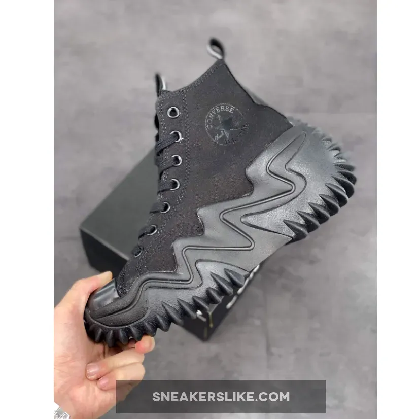 Converse Street Utility Run Star Motion Triple Black 'converse run star motion hi triple black'