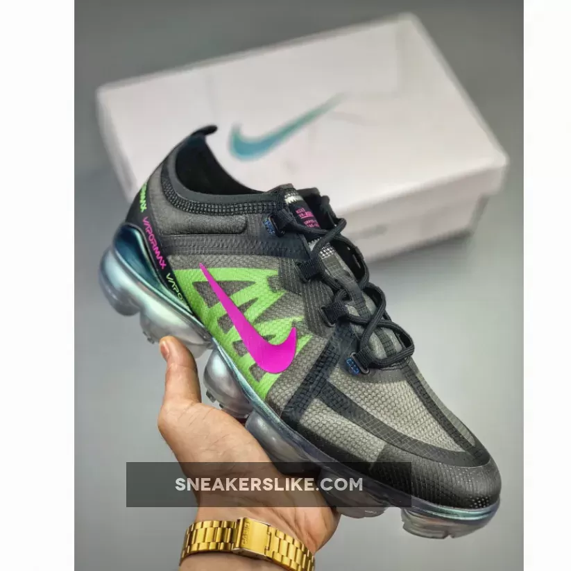 Nike Air VaporMax 2019 Black/Active Fuchsia-Blue-Lime Blast / air vapormax 2019 active fuchsia
