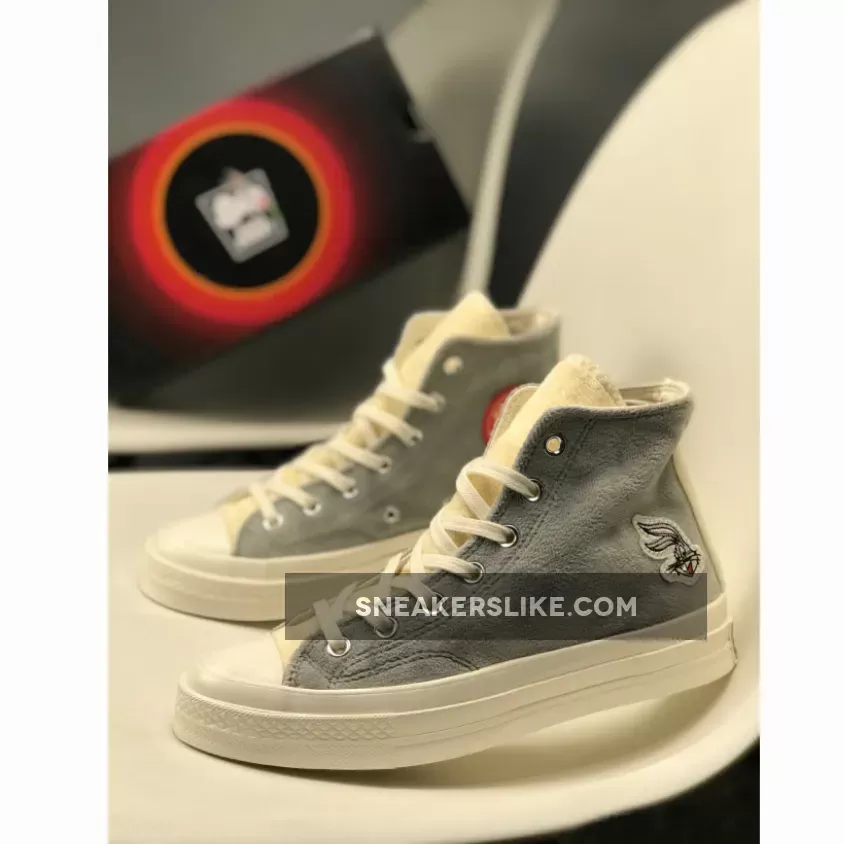 Kids Bugs Bunny Converse Chuck 70 High Top Grey 169222C #converse bugs bunny