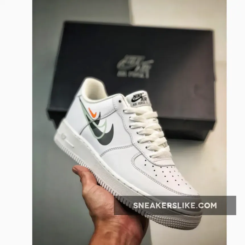 Airforce 1 Ow / Nike Air Force 1 Low Multi Swoosh White Black