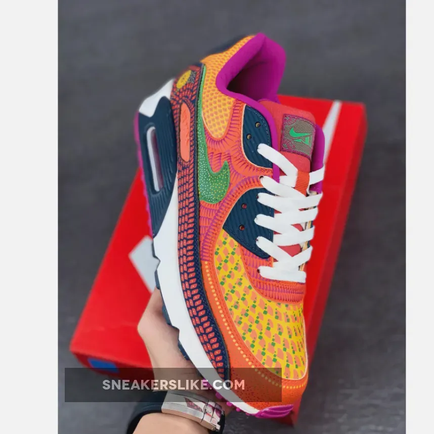 Nike Air Max 90 'Day of the Dead' DC5154-458 / day of the dead shoe's nike