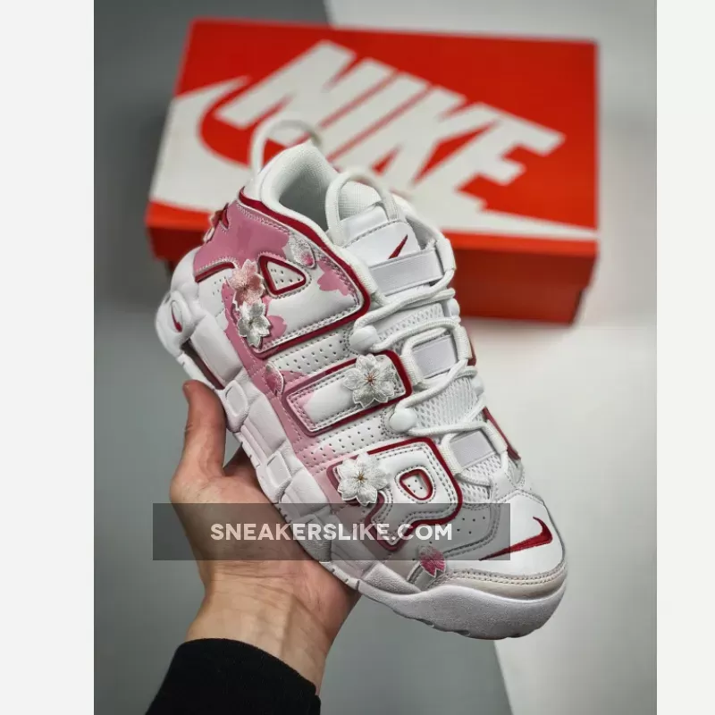 Nike Air More Uptempo GS White Pink #pink uptempo