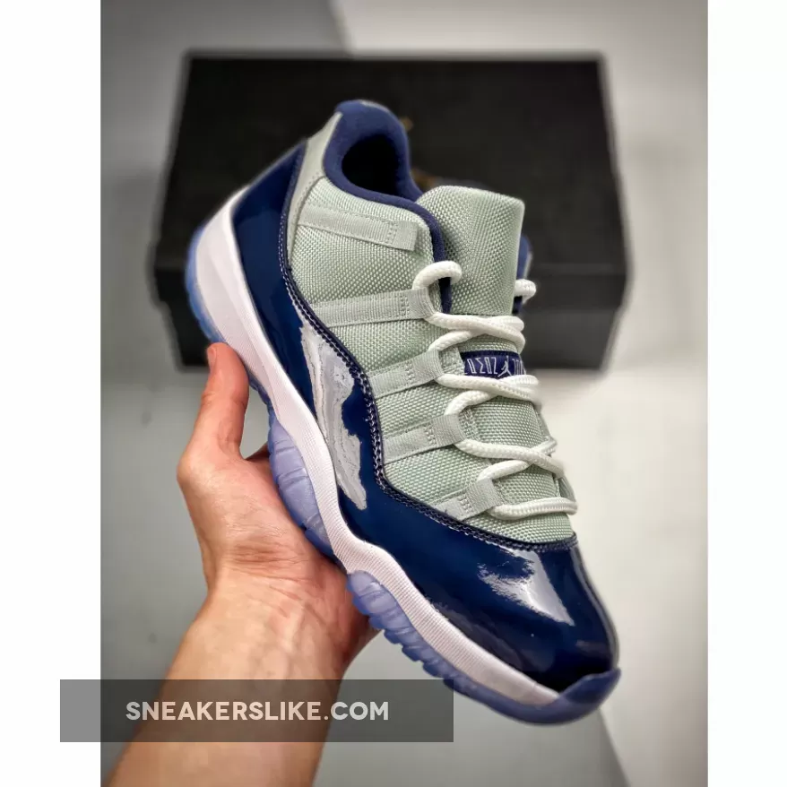 Air Jordan 11 Low 'Georgetown' Grey Mist/White-Midnight Navy / georgetown jordan 11