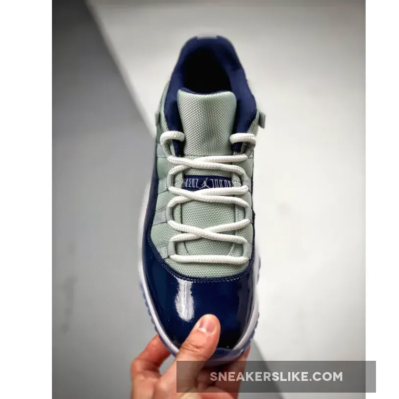 Air Jordan 11 Low 'Georgetown' Grey Mist/White-Midnight Navy / georgetown jordan 11