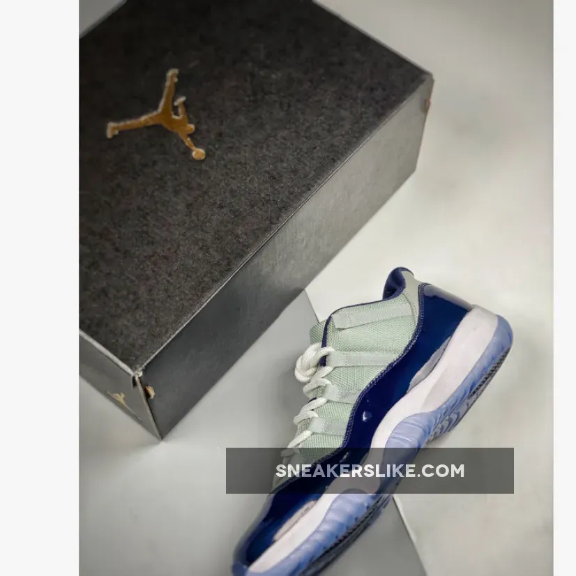 Air Jordan 11 Low 'Georgetown' Grey Mist/White-Midnight Navy / georgetown jordan 11