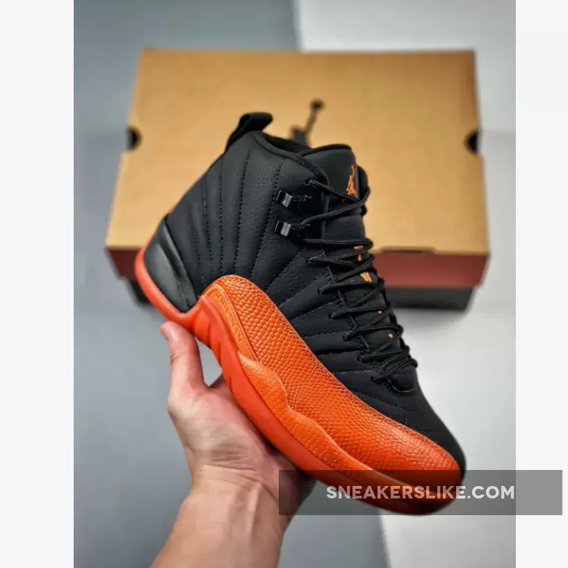 Air Jordan 12 Black/Brilliant Orange-White FD9101-081