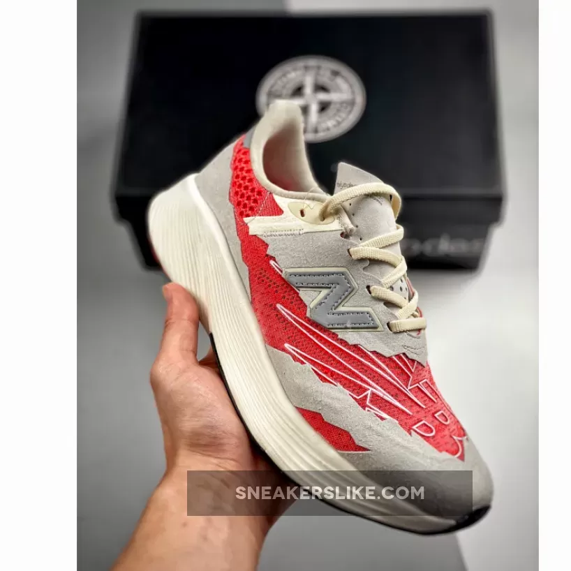 Stone Island X New Balance FuelCell RC Elite V2 Grey Red MSRCELST Outlet