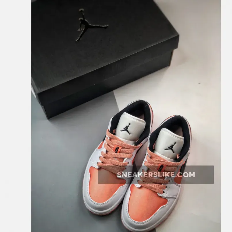 Air Jordan 1 Low White/Light Madder Root/Black DM8960-801 Jordan 1 Madder Root