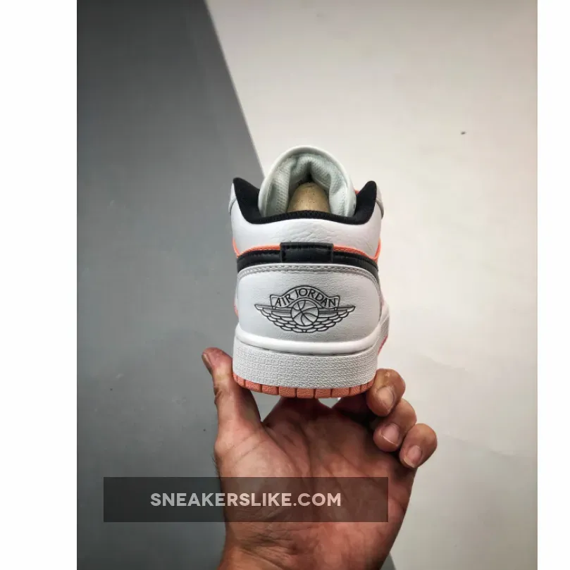 Air Jordan 1 Low White/Light Madder Root/Black DM8960-801 Jordan 1 Madder Root