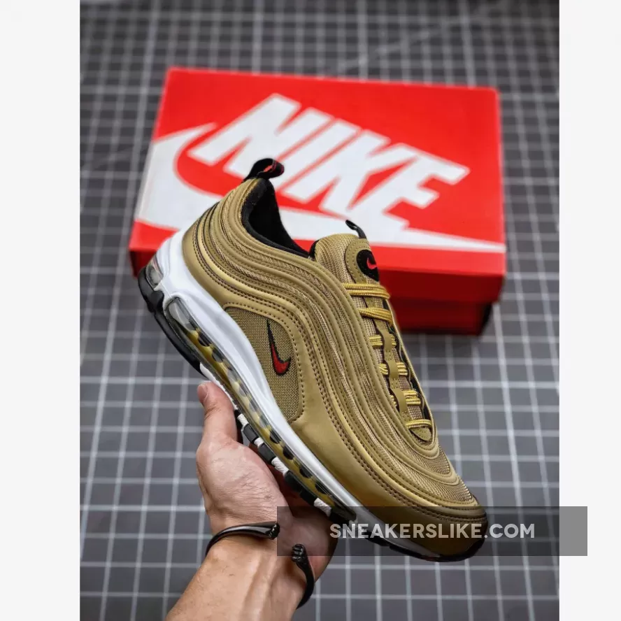 Nike Air Max 97 OG Metallic Gold/Varsity Red-White-Black / 884421 700