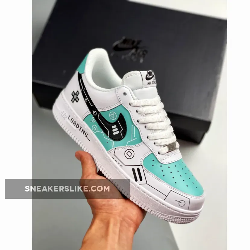 Custom Nike Air Force 1 Low White Green Brand New