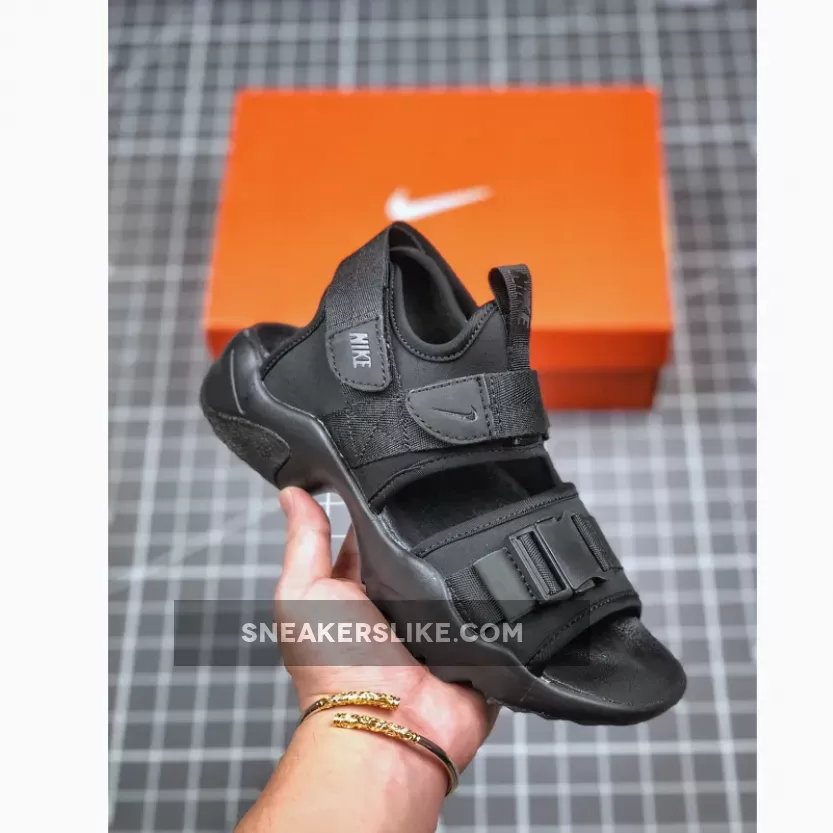 Nike Canyon Sandal Triple Black CW9704-001 Restock