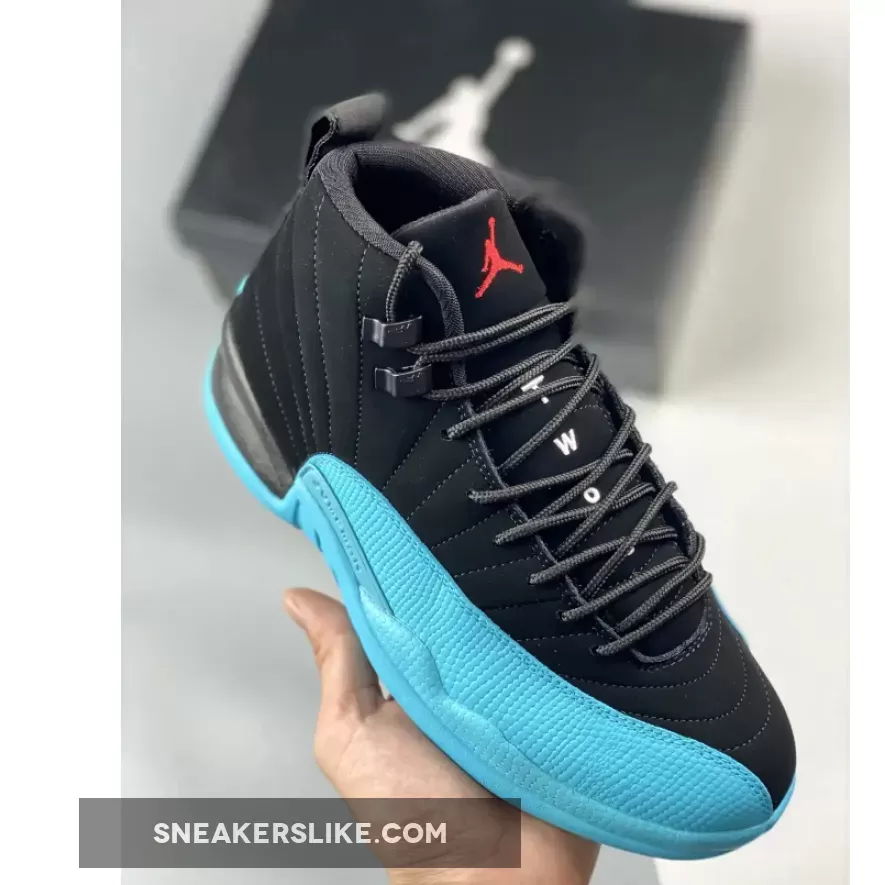 Air Jordan 12 Retro "Gamma Blue" Black/Gym Red-Gamma Blue