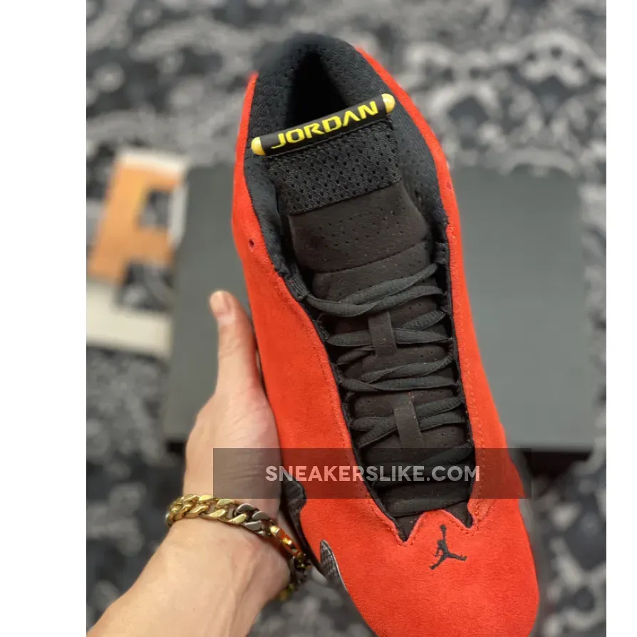 Air Jordan 14 'Ferrari' Chilling Red/Black-Vibrant Yellow / air jordan 14 ferrari red