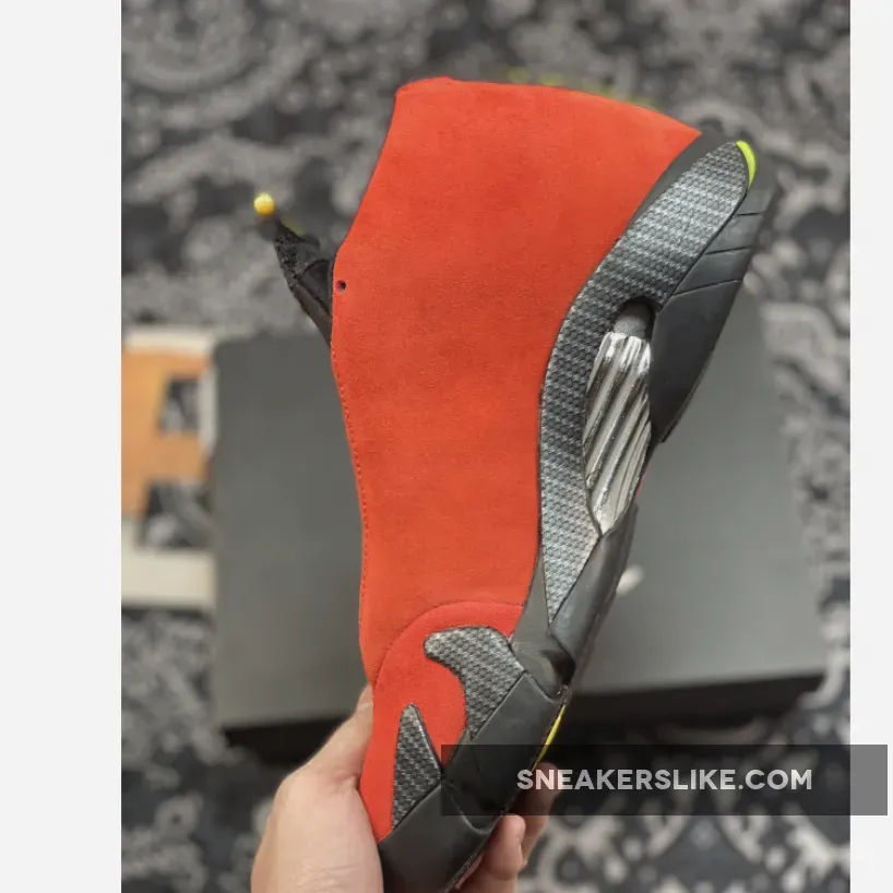 Air Jordan 14 'Ferrari' Chilling Red/Black-Vibrant Yellow / air jordan 14 ferrari red