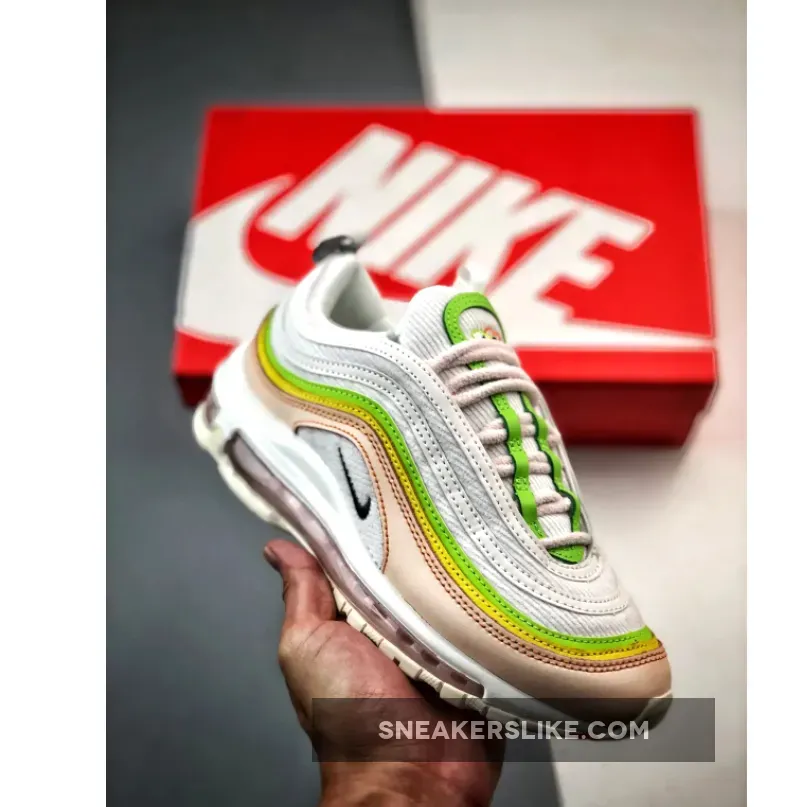 Nike Air Max 97 Feel Love White/Green-Yellow