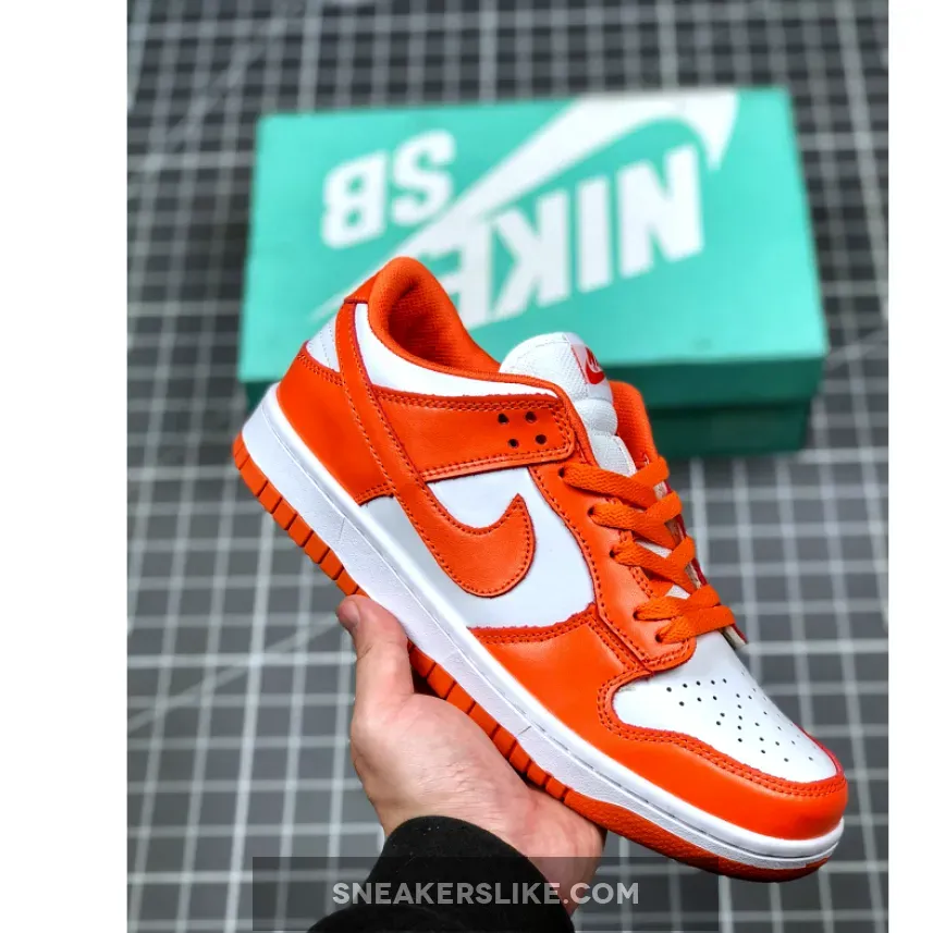 Nike Dunk Low 'Syracuse' White/Orange Blaze Orange Dunks Mens