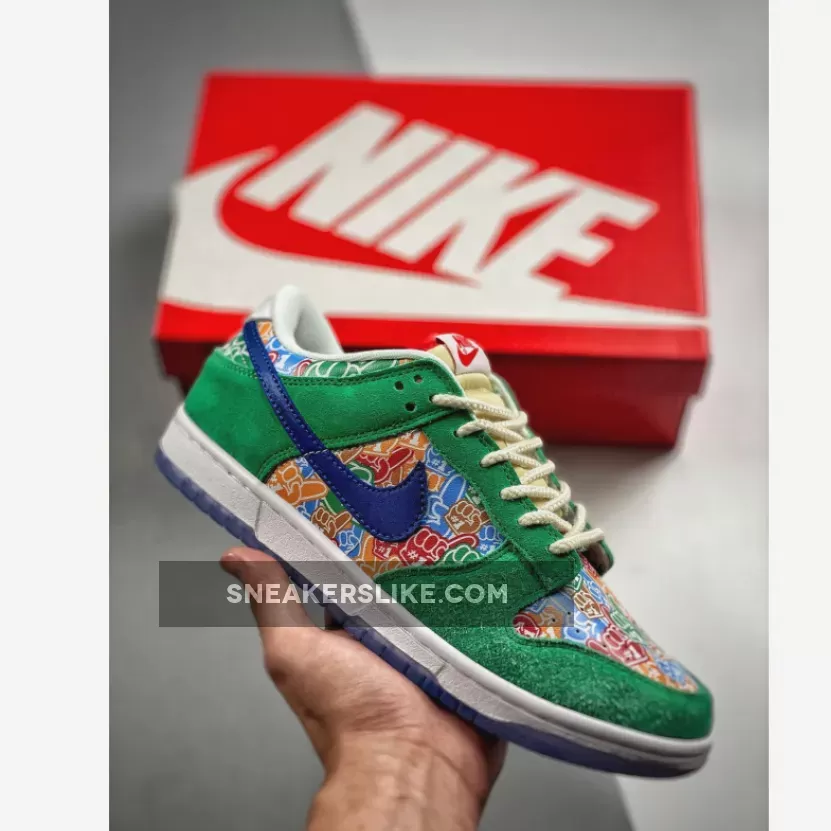 Nike Dunk Low 'Foam Finger' Stadium Green/Old Royal-White-University Red / foam finger dunk low