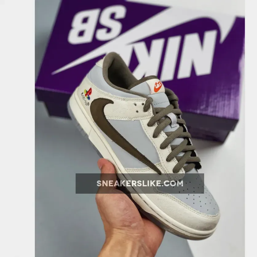 Travis Scott x PlayStation x Nike Dunk Low Grey - playstation dunk low