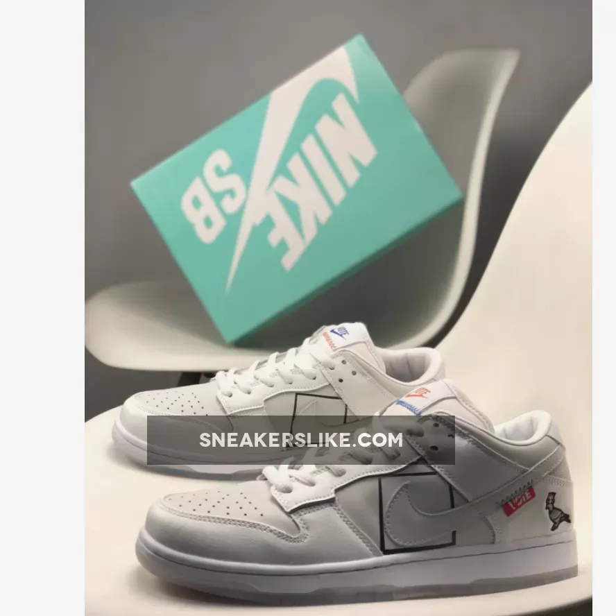 Jeff Staple x The Shoe Surgeon x Nike SB Dunk Low 'Just Vote' / jeff staple x dunk low