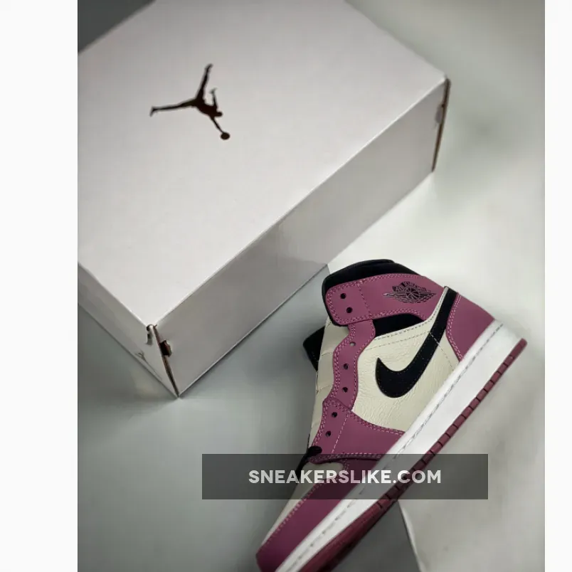 Air Jordan 1 Mid White/Berry Pink-Black DC7267-500